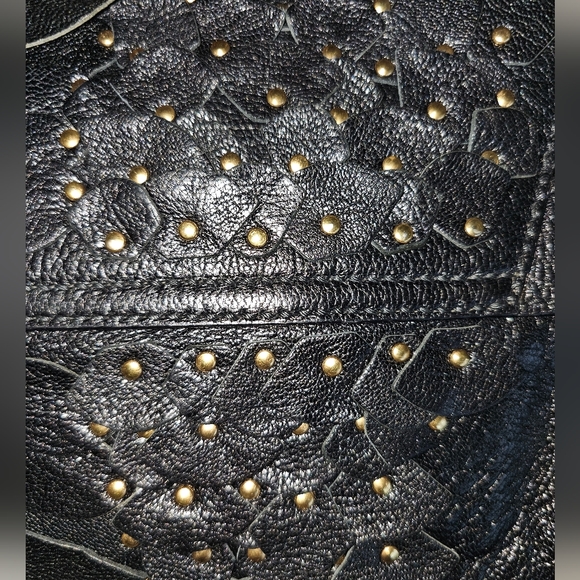 GUCCI Iconic Rare Vintage FW03 Tom Ford Black Studded Scaled Horsebit Bag Clutch - Picture 14 of 16